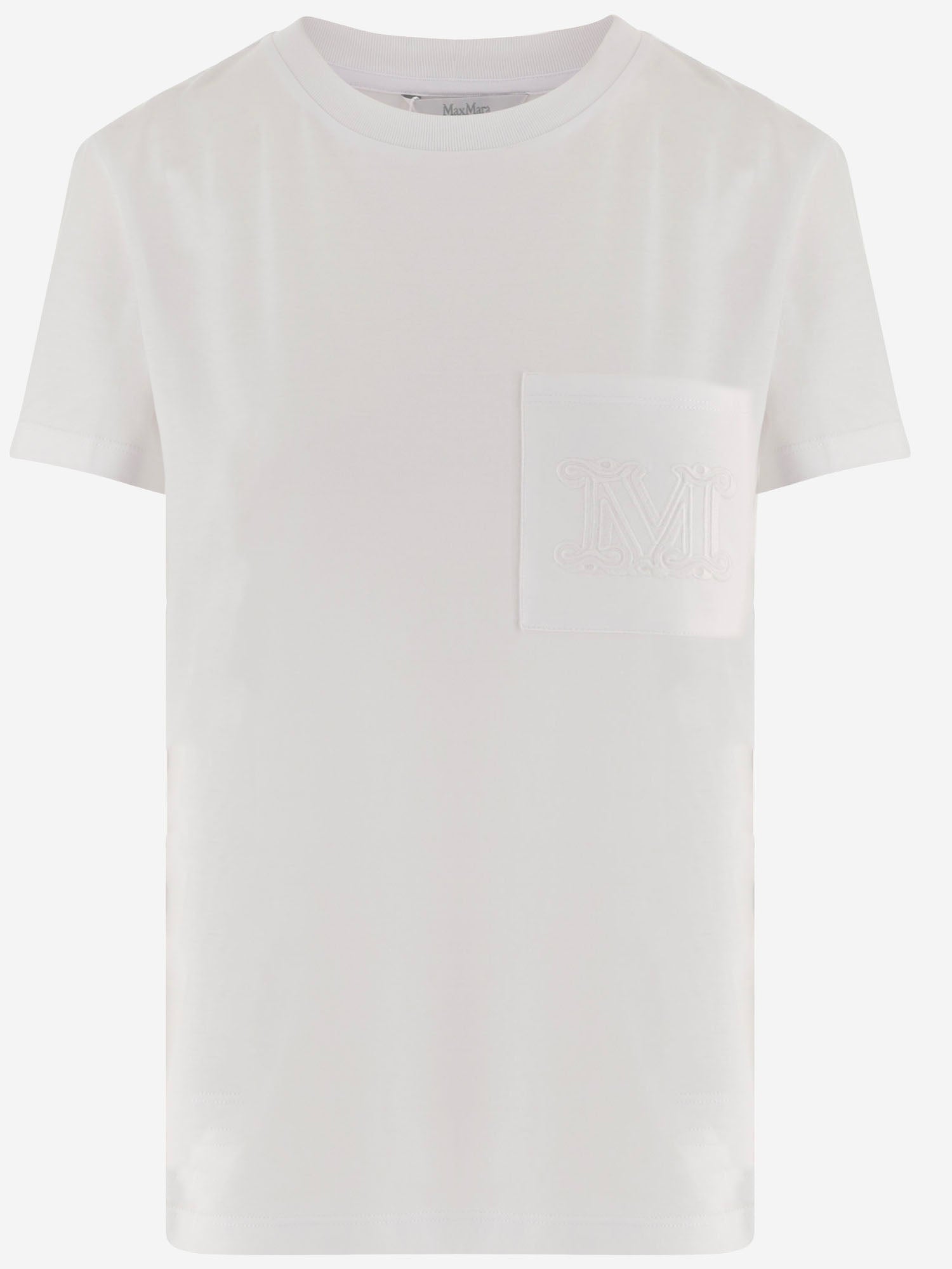 T-SHIRT IN COTONE CON LOGO PAPAIA 001 MAX MARA 