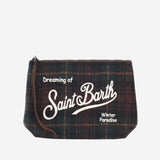 POCHETTE IN MISTO LANA A TARTAN CON LOGO ALI0022 00468M MC2 SAINT BARTH 