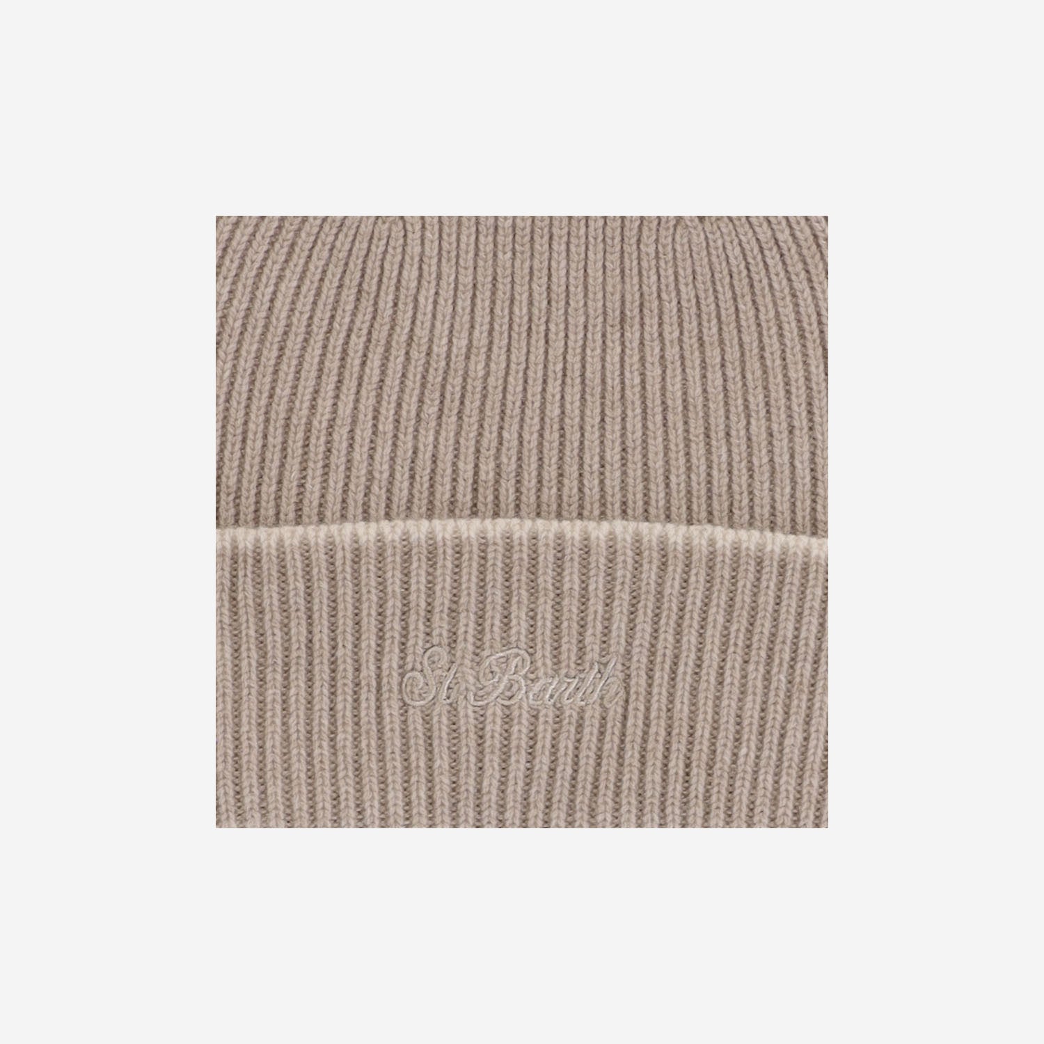 BEANIE IN LANA CON LOGO ASTO001 00027M MC2 SAINT BARTH 