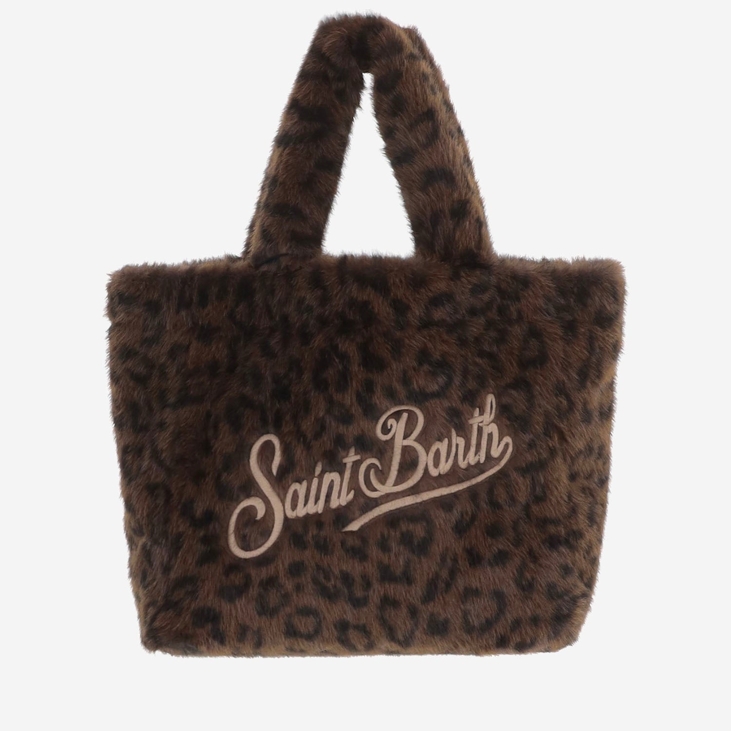 BORSA IN PELLICCIA ECOLOGICA CON MOTIVO ANIMALIER COL0033 00212M MC2 SAINT BARTH 