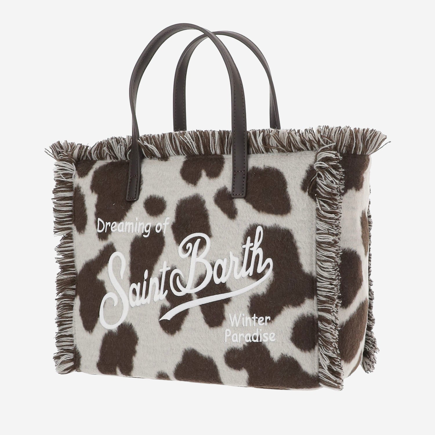 BORSA TOTE COLETTE FELT CON MOTIVO ANIMALIER COL0046 00194M MC2 SAINT BARTH 