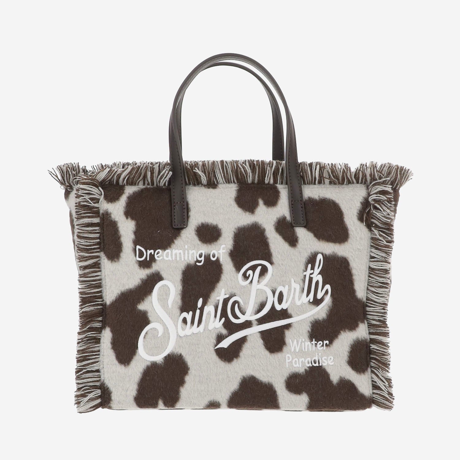 BORSA TOTE COLETTE FELT CON MOTIVO ANIMALIER COL0046 00194M MC2 SAINT BARTH 