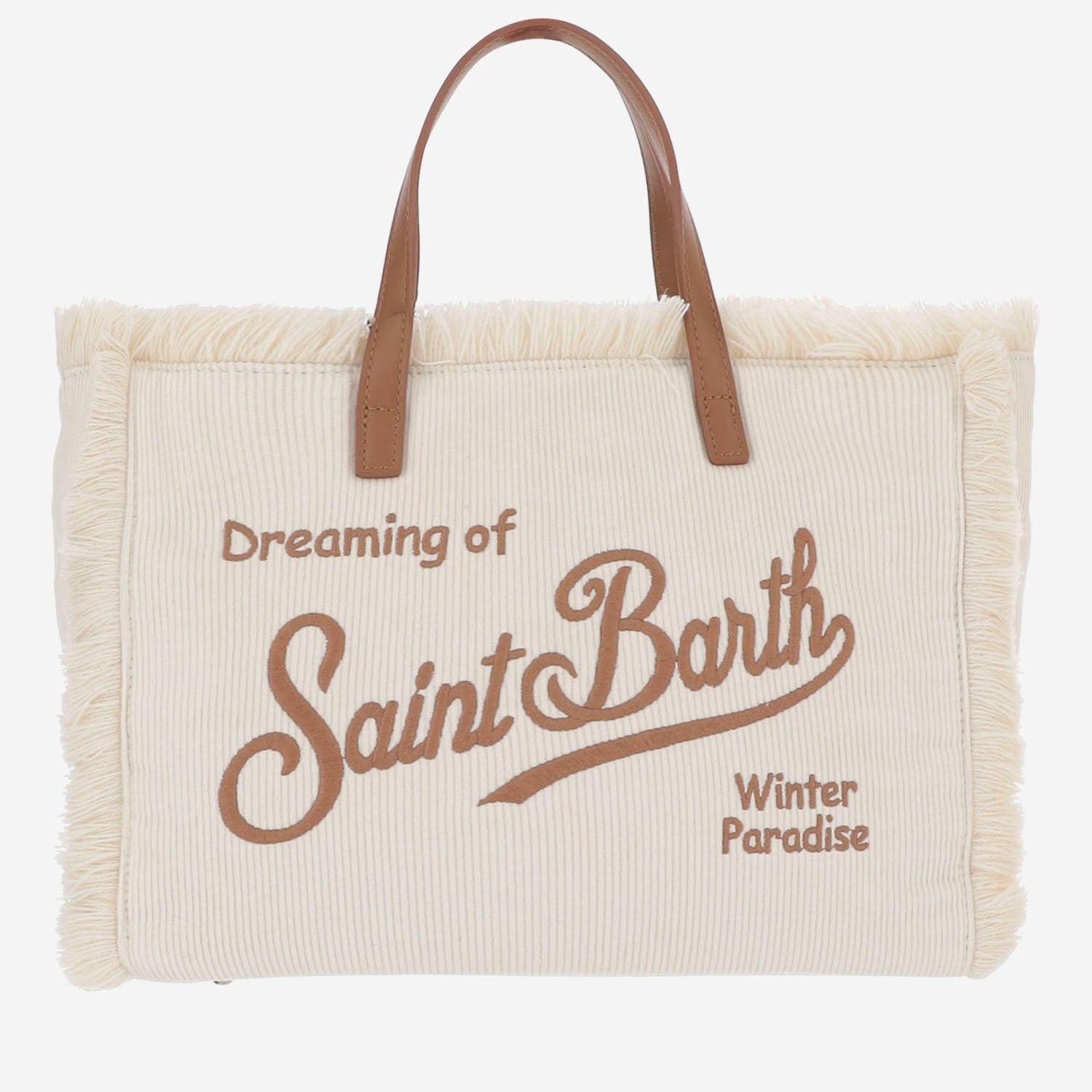 BORSA IN VELLUTO A COSTE CON FRANGE E LOGO COL0048 04133M MC2 SAINT BARTH 
