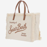 BORSA IN VELLUTO A COSTE CON FRANGE E LOGO COL0048 04133M MC2 SAINT BARTH 