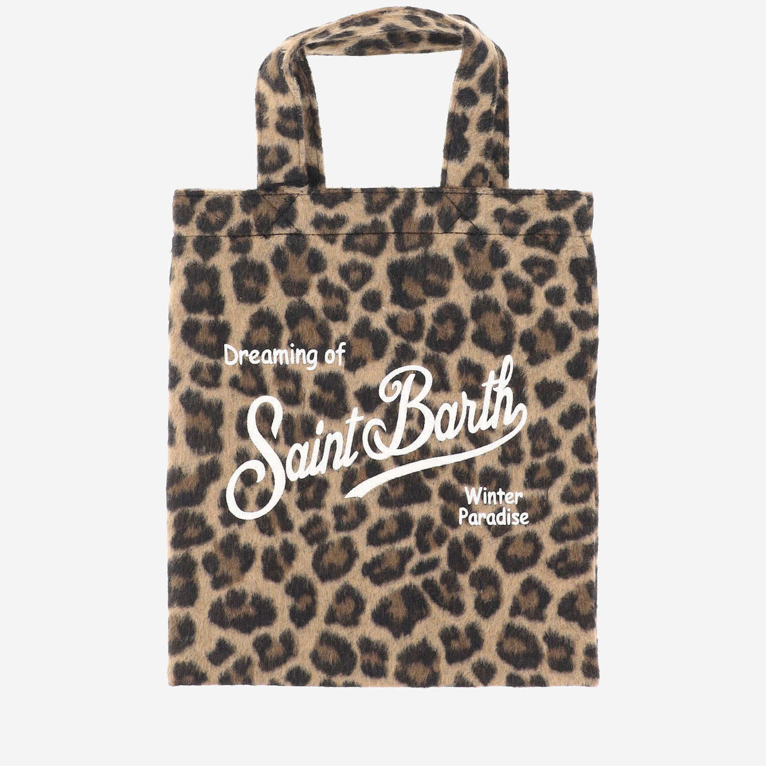 BORSA SHOPPER CON MOTIVO ANIMALIER ESSM003 00328M MC2 SAINT BARTH 
