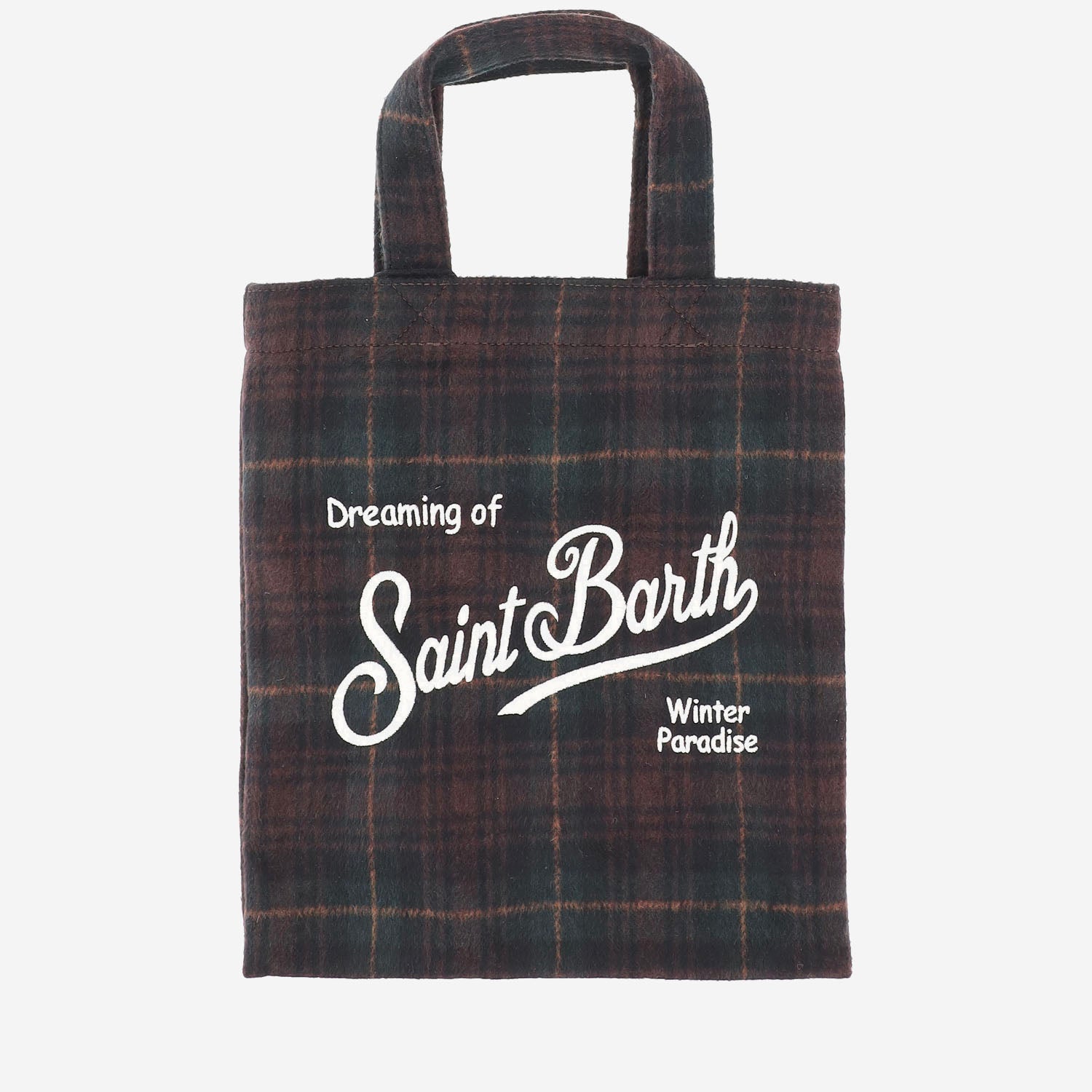 BORSA SHOPPER CON MOTIVO TARTAN ESSM006 00468M MC2 SAINT BARTH 