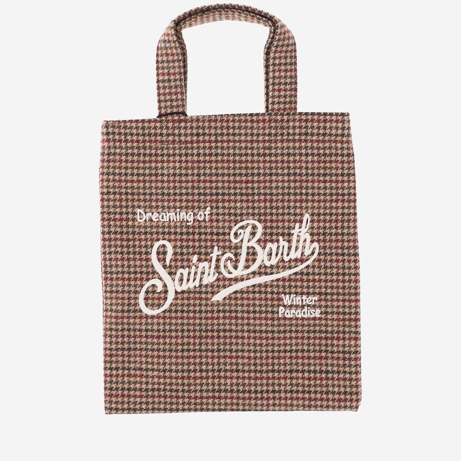 BORSA SHOPPER IN MISTO LANA CON LOGO ESSM006 02373M MC2 SAINT BARTH 