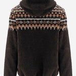 FELPA IN PILE CON MOTIVO GEOMETRICO KEY0010 00828M MC2 SAINT BARTH 