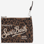 POCHETTE IN MISTO LANA ANIMALIER CON LOGO PARM003 00212M MC2 SAINT BARTH 