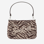 POCHETTE IN MISTO LANA ANIMALIER CON LOGO PARM003 04108M MC2 SAINT BARTH 