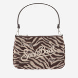 POCHETTE IN MISTO LANA ANIMALIER CON LOGO PARM003 04108M MC2 SAINT BARTH 