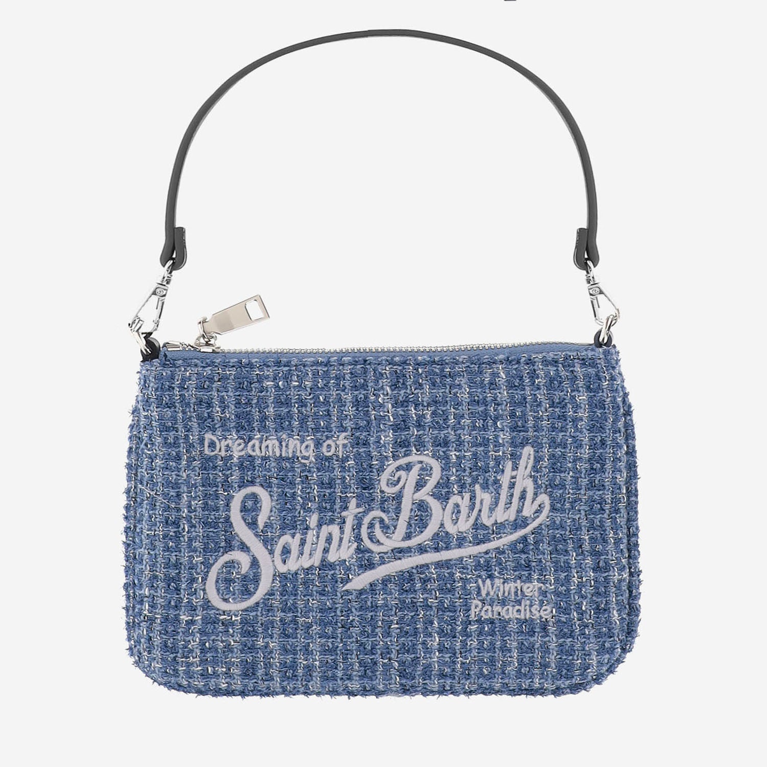 POCHETTE IN TESSUTO TECNICO BOUCLÉ CON LOGO PARM004 00471M MC2 SAINT BARTH 