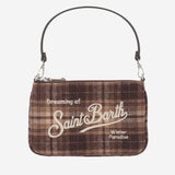 POCHETTE IN MISTO LANA A TARTAN CON LOGO PARM006 00470M MC2 SAINT BARTH 