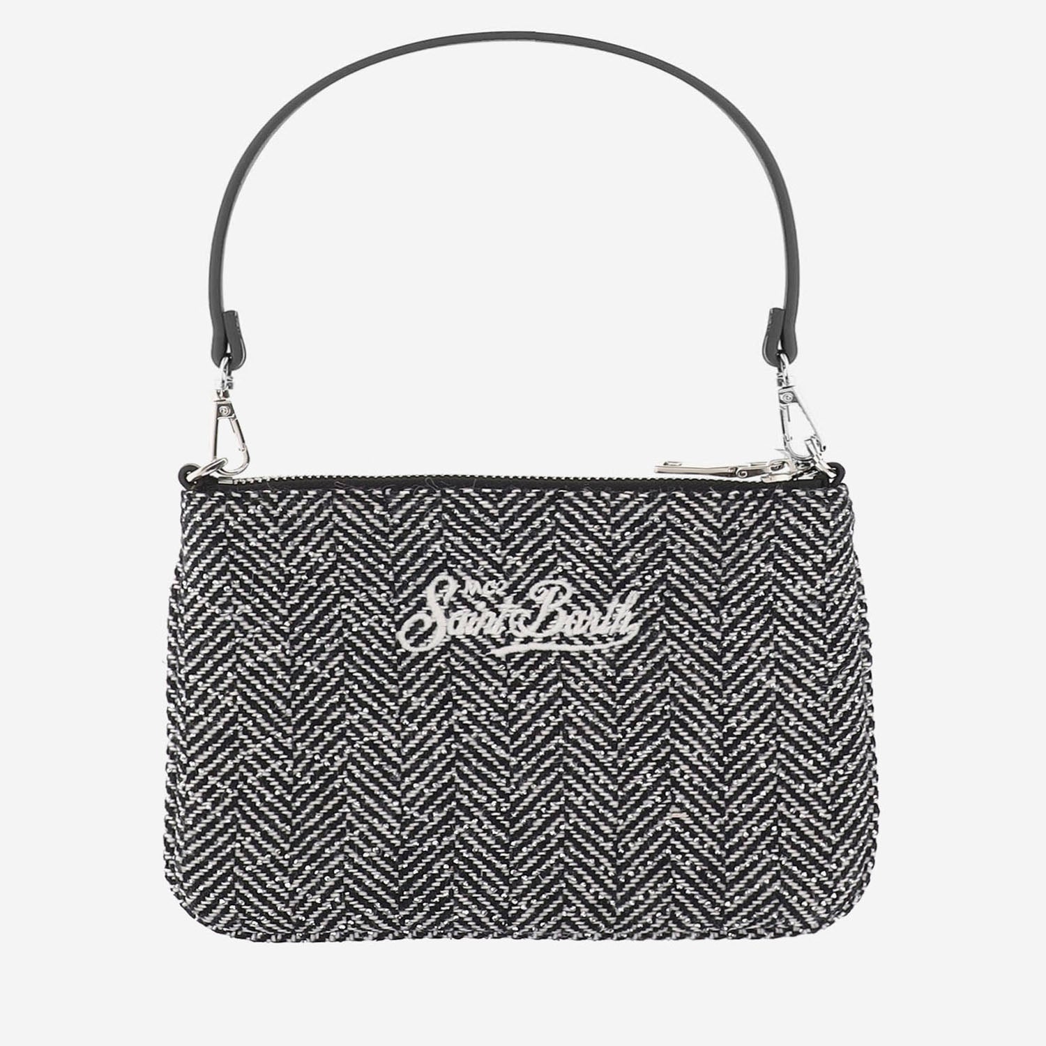 POCHETTE IN MISTO LANA A SPIGATO CON LOGO PARM006 00472M MC2 SAINT BARTH 