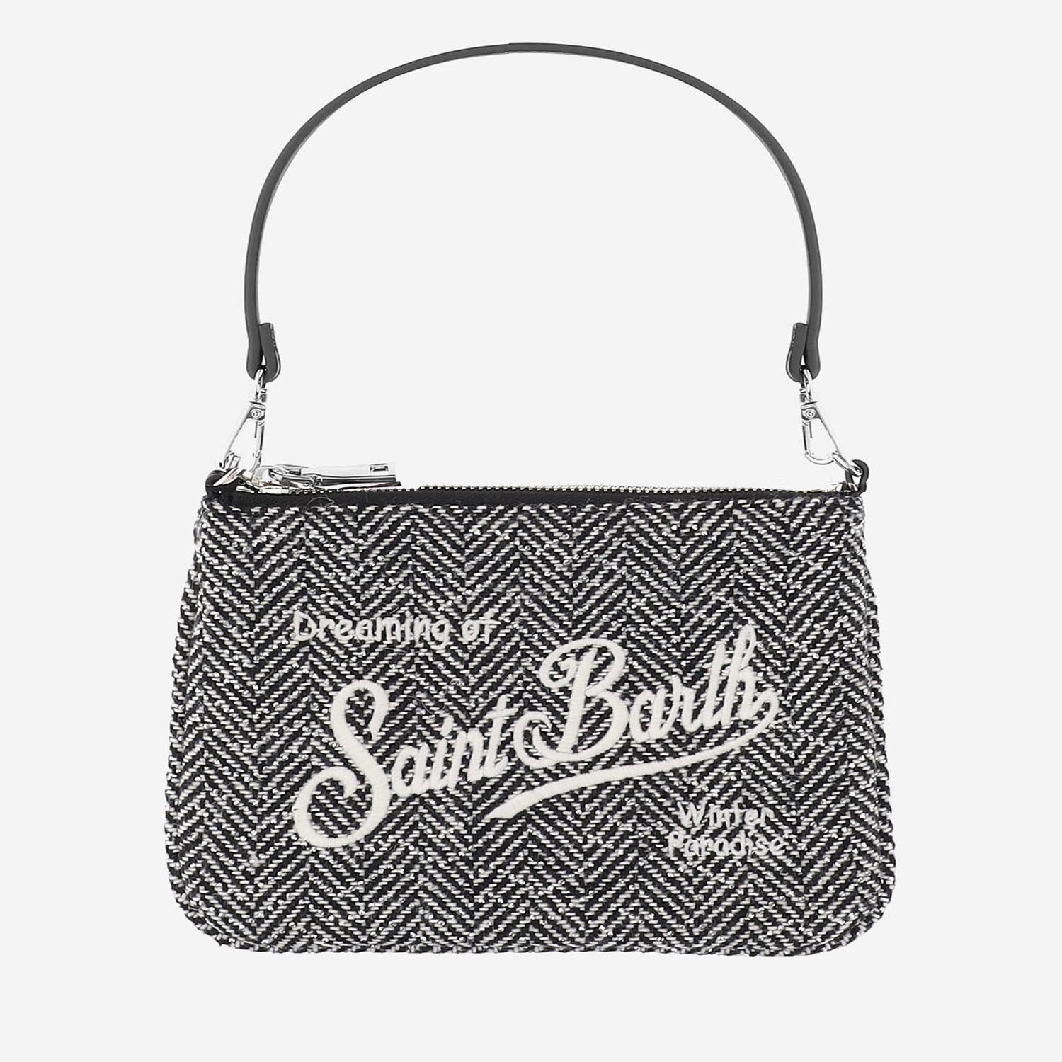 POCHETTE IN MISTO LANA A SPIGATO CON LOGO PARM006 00472M MC2 SAINT BARTH 