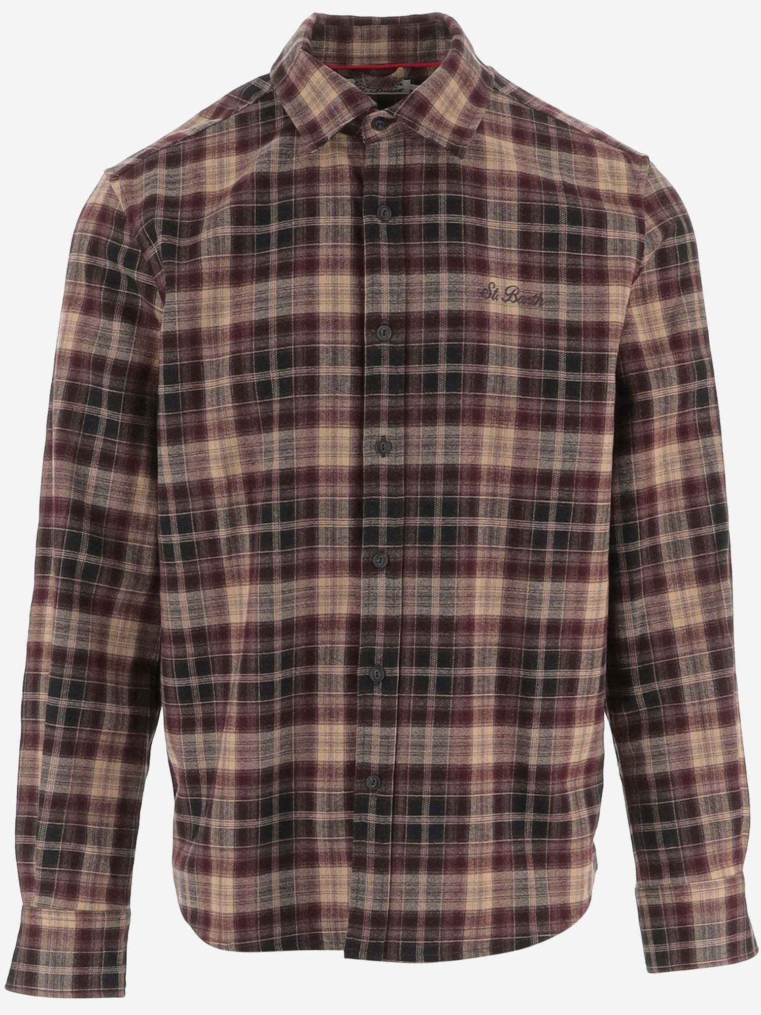 Camicia check in Misto nylon stretch SEEF005 00372M MC2 SAINT BARTH 