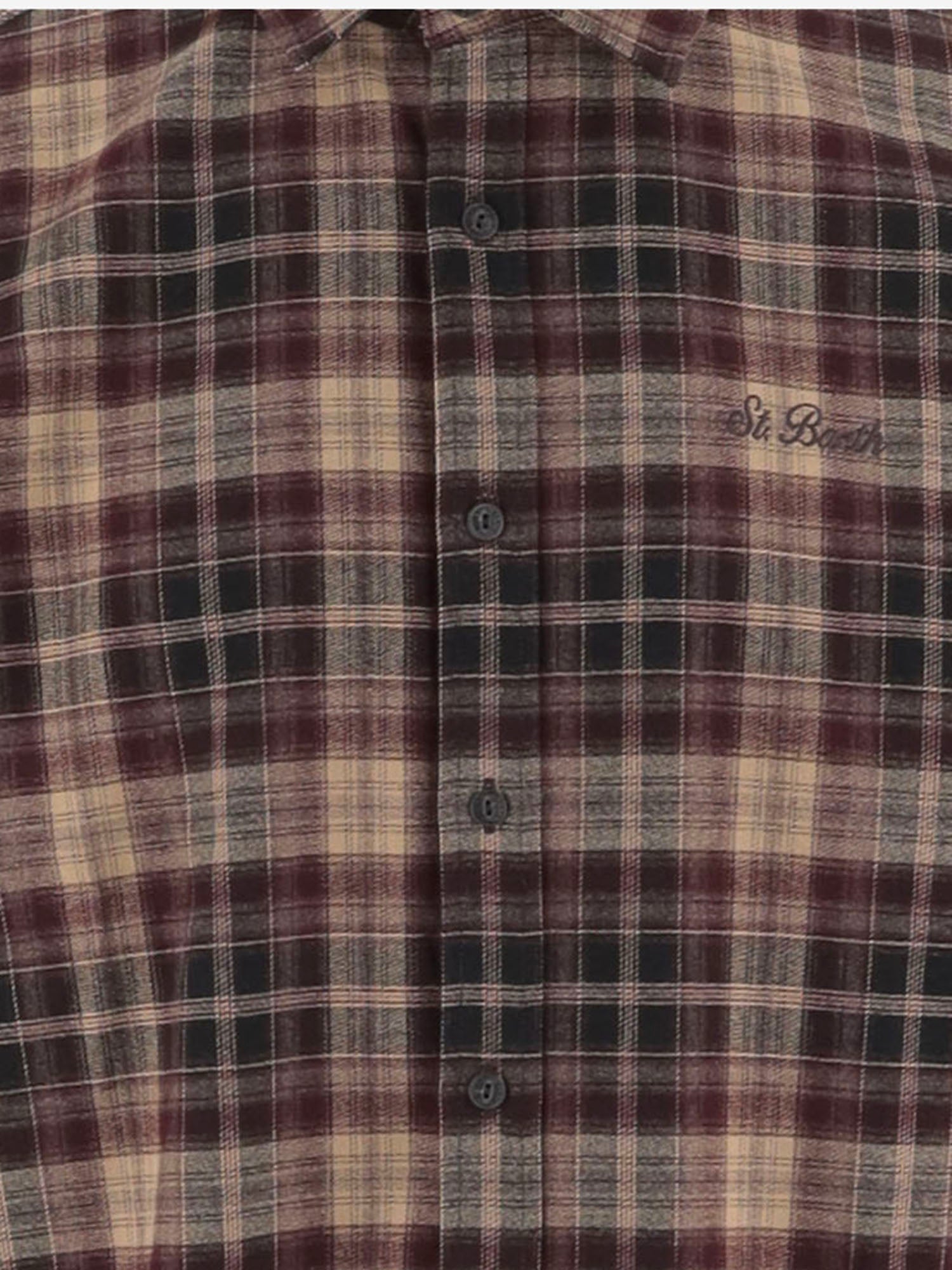 Camicia check in Misto nylon stretch SEEF005 00372M MC2 SAINT BARTH 