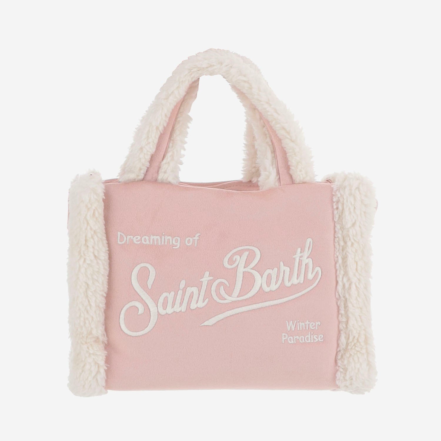 BORSA CON BORDI IN PELLICCIA ECOLOGICA VAMI020 00140M MC2 SAINT BARTH 
