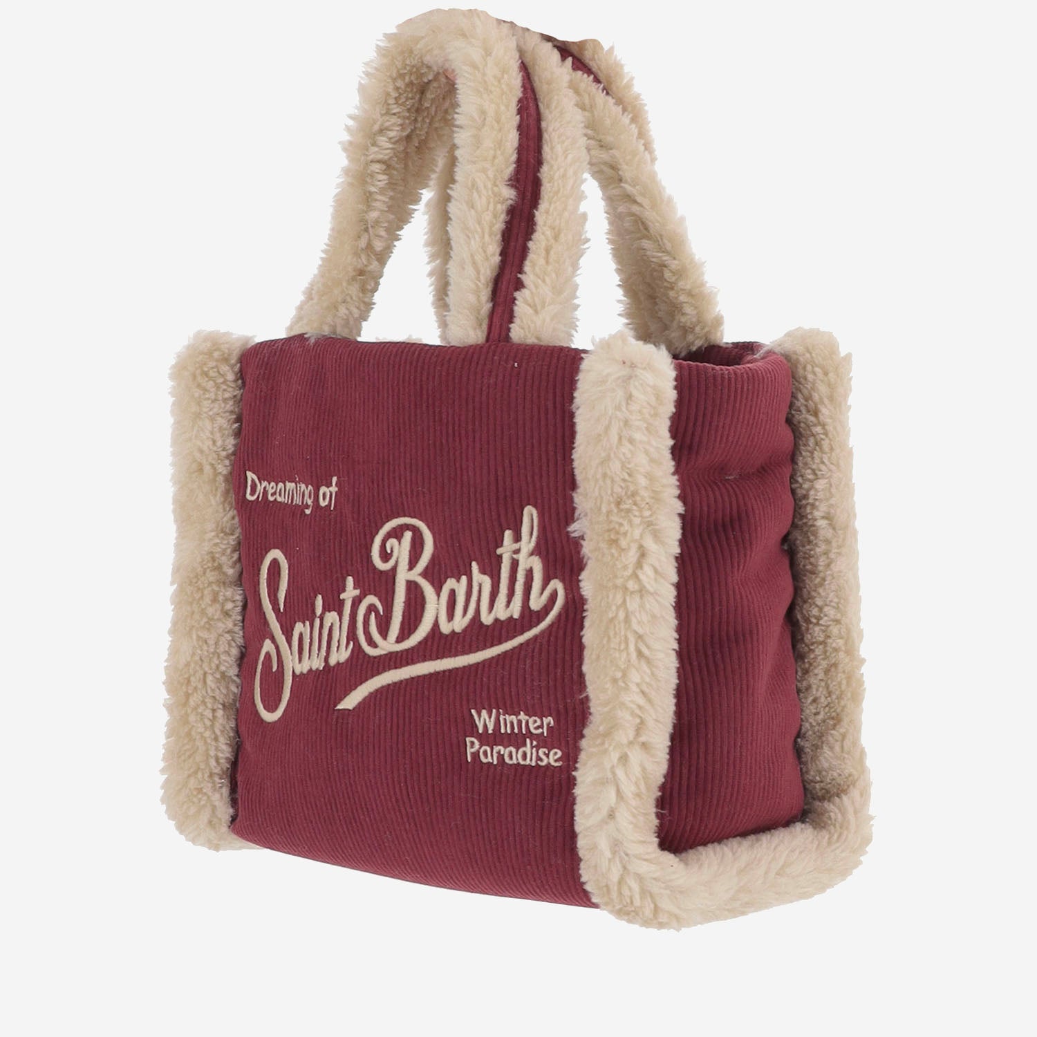 BORSA CON BORDI IN PELLICCIA ECOLOGICA VAMI020 03997M MC2 SAINT BARTH 
