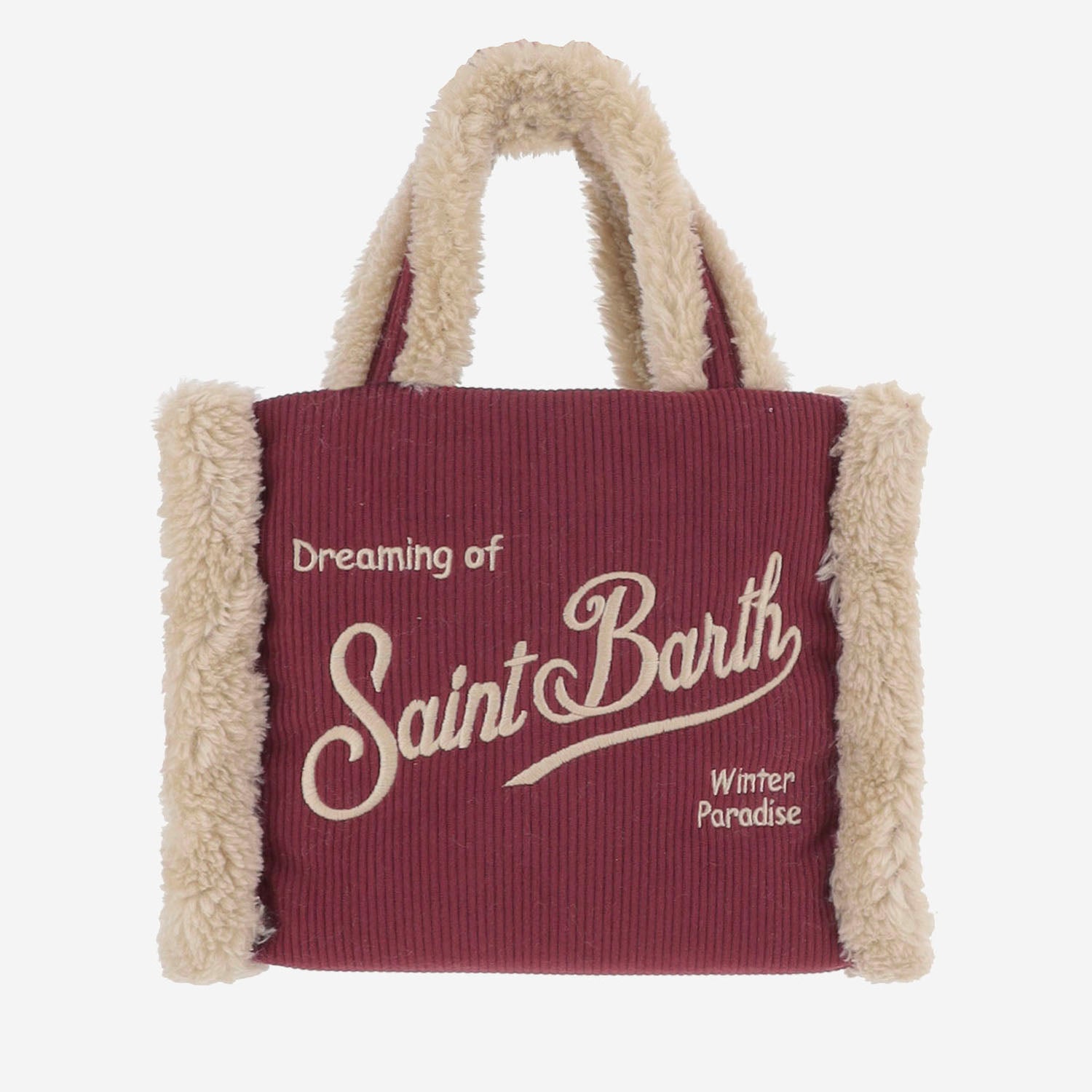 BORSA CON BORDI IN PELLICCIA ECOLOGICA VAMI020 03997M MC2 SAINT BARTH 