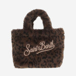 BORSA IN PELLICCIA ECOLOGICA CON MOTIVO ANIMALIER VAMI021 00212M MC2 SAINT BARTH 