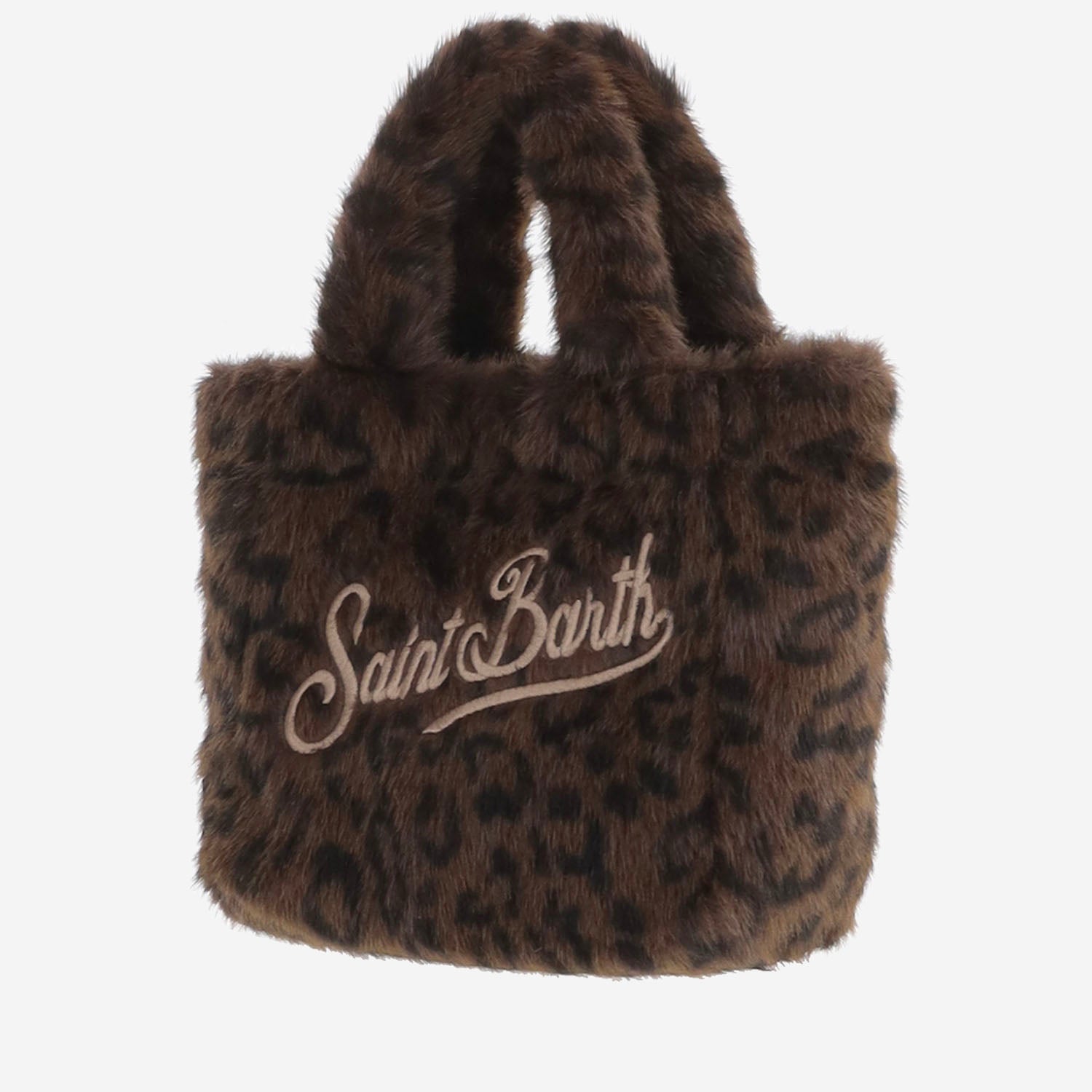 BORSA IN PELLICCIA ECOLOGICA CON MOTIVO ANIMALIER VAMI021 00212M MC2 SAINT BARTH 