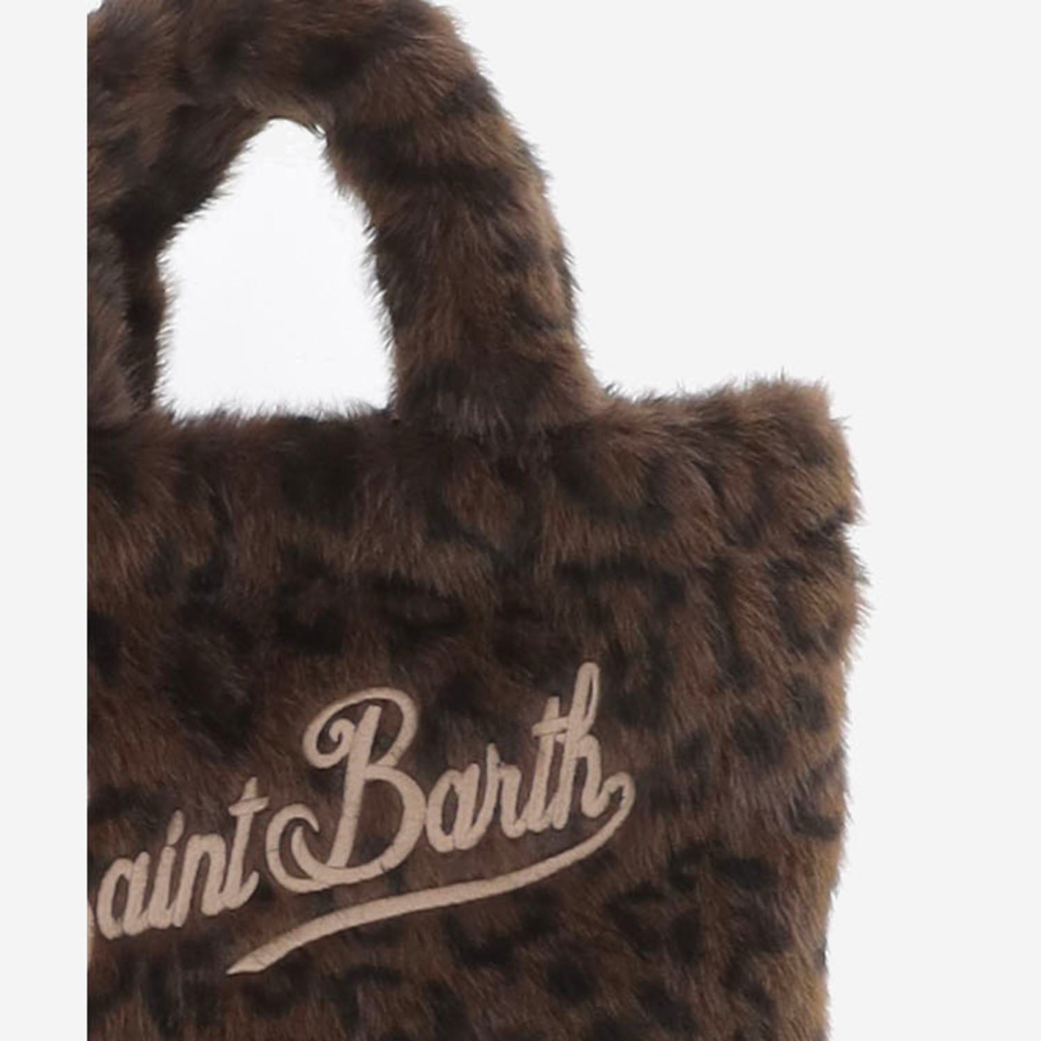 BORSA IN PELLICCIA ECOLOGICA CON MOTIVO ANIMALIER VAMI021 00212M MC2 SAINT BARTH 