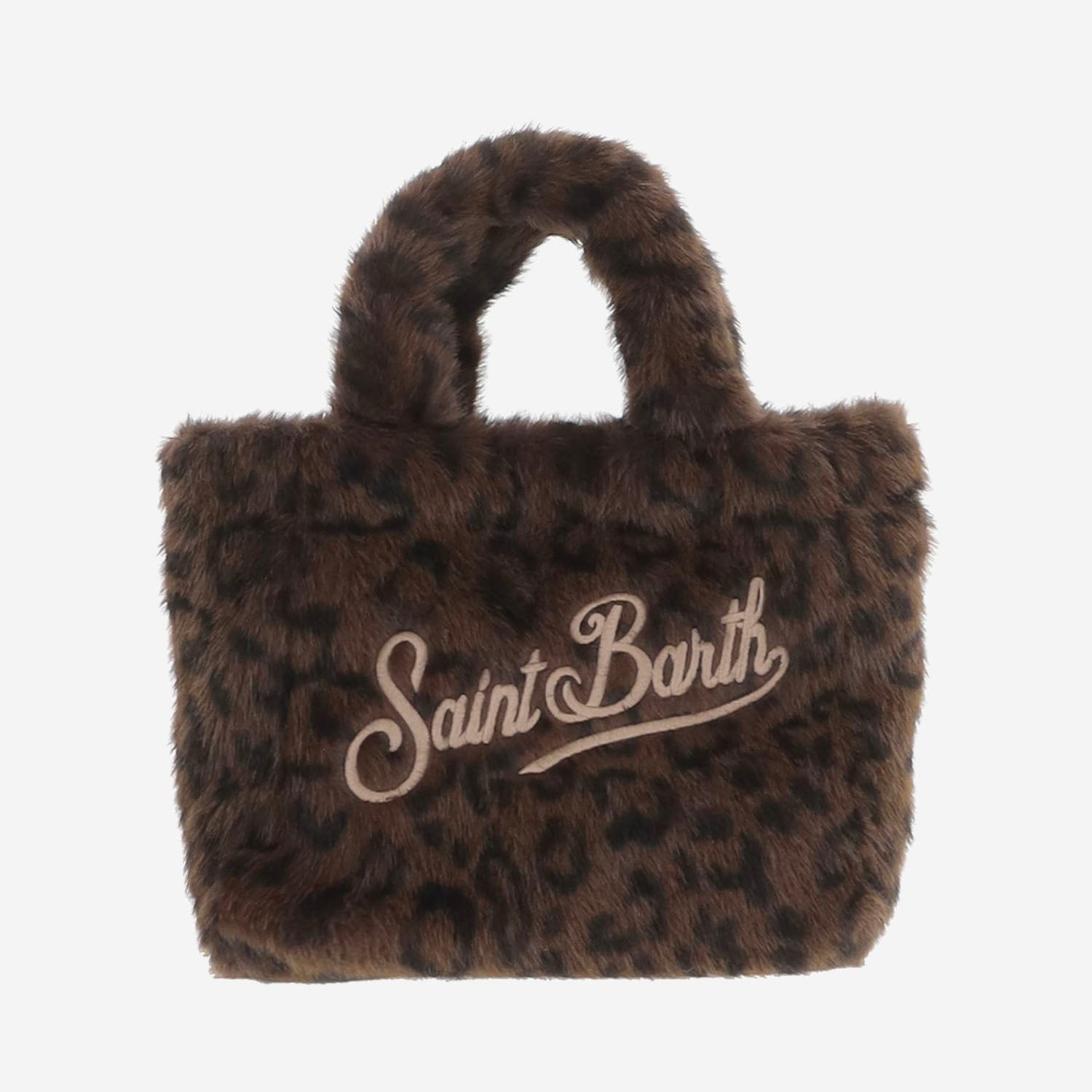 BORSA IN PELLICCIA ECOLOGICA CON MOTIVO ANIMALIER VAMI021 00212M MC2 SAINT BARTH 