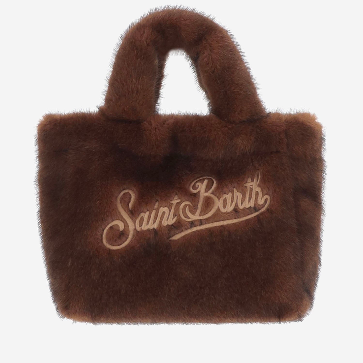 BORSA IN PELLICCIA ECOLOGICA CON LOGO VAMI021 00217M MC2 SAINT BARTH 