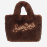 BORSA IN PELLICCIA ECOLOGICA CON LOGO VAMI021 00217M MC2 SAINT BARTH 