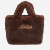 BORSA IN PELLICCIA ECOLOGICA CON LOGO VAMI021 00217M MC2 SAINT BARTH 