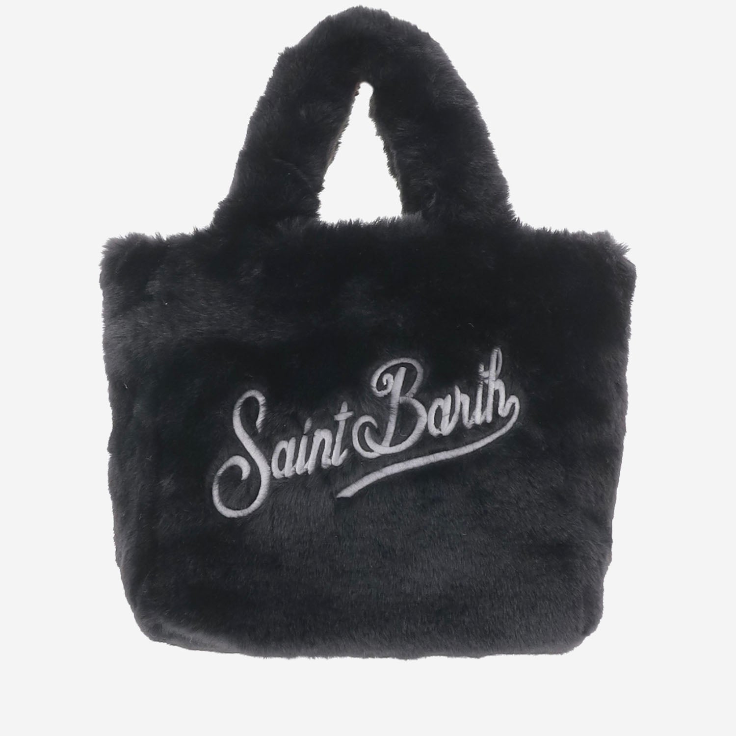 BORSA IN PELLICCIA ECOLOGICA CON LOOGO VAMI021 01976M MC2 SAINT BARTH 