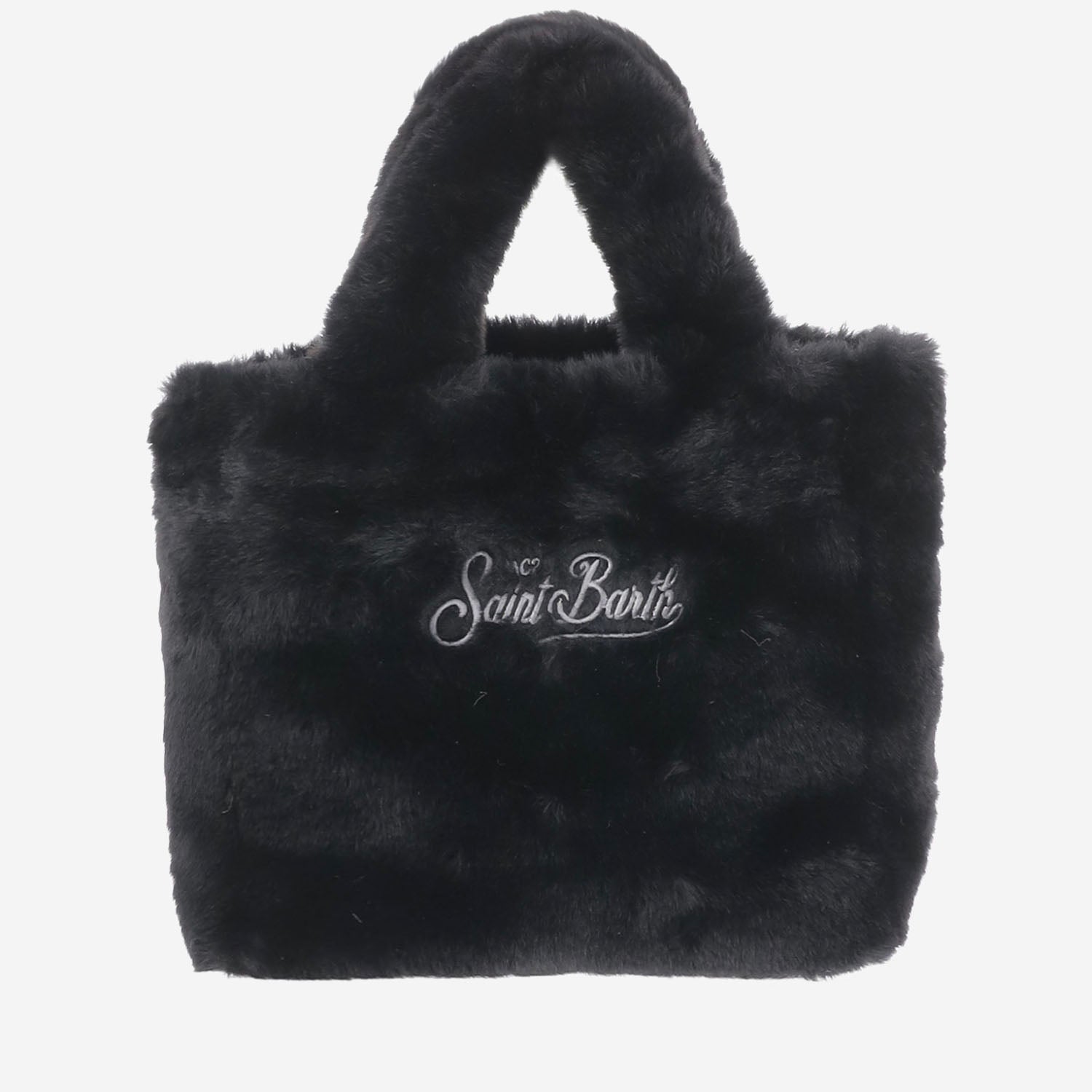 BORSA IN PELLICCIA ECOLOGICA CON LOOGO VAMI021 01976M MC2 SAINT BARTH 