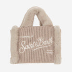 BORSA IN MISTO LANA CON DETTAGLI IN PELLICCIA ECOLOGICA VAMI022 00521M MC2 SAINT BARTH 