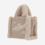 BORSA IN MISTO LANA CON DETTAGLI IN PELLICCIA ECOLOGICA VAMI022 00521M MC2 SAINT BARTH 