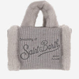 BORSA IN MISTO LANA CON DETTAGLI IN PELLICCIA ECOLOGICA VAMI022 03999M MC2 SAINT BARTH 