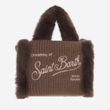 BORSA IN MISTO LANA CON DETTAGLI IN PELLICCIA ECOLOGICA VAMI022 04000M MC2 SAINT BARTH 