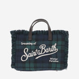 BORSA IN MISTO LANA CON FRANGE E LOGO VAMI031 00142M MC2 SAINT BARTH 