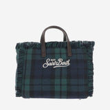 BORSA IN MISTO LANA CON FRANGE E LOGO VAMI031 00142M MC2 SAINT BARTH 