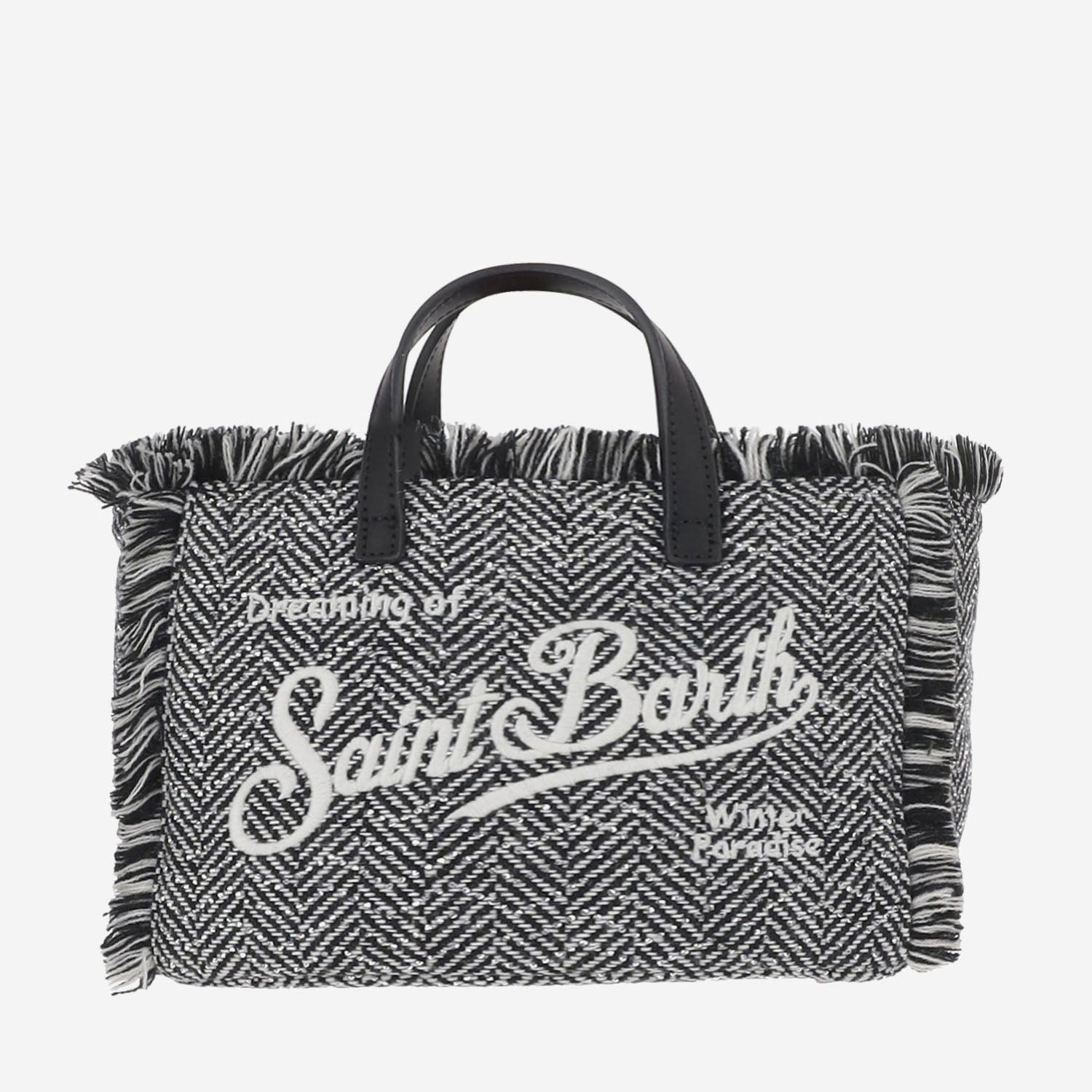 BORSA VANITY MINI CON MOTIVO A SPINA DI PESCE VAMI031 00472M MC2 SAINT BARTH 