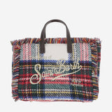 BORSA IN MISTO LANA CON FRANGE E LOGO VAMI031 01816M MC2 SAINT BARTH 