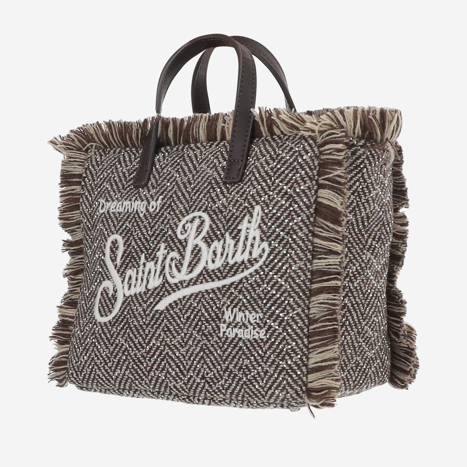 BORSA VANITY MINI CON MOTIVO A SPINA DI PESCE VAMI031 04514M MC2 SAINT BARTH 
