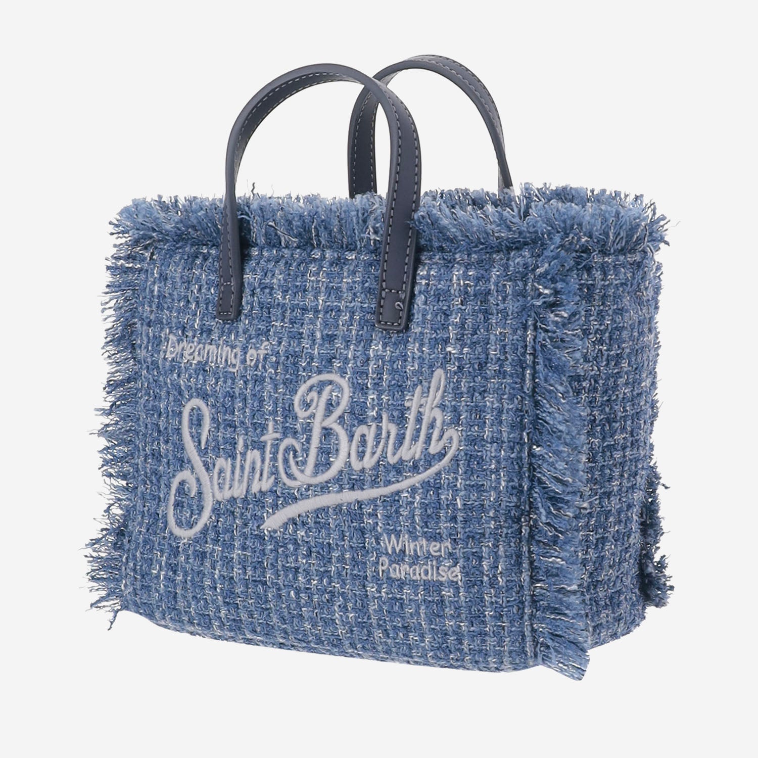 BORSA VANITY MINI CON MOTIVO TWEED VAMI032 00471M MC2 SAINT BARTH 