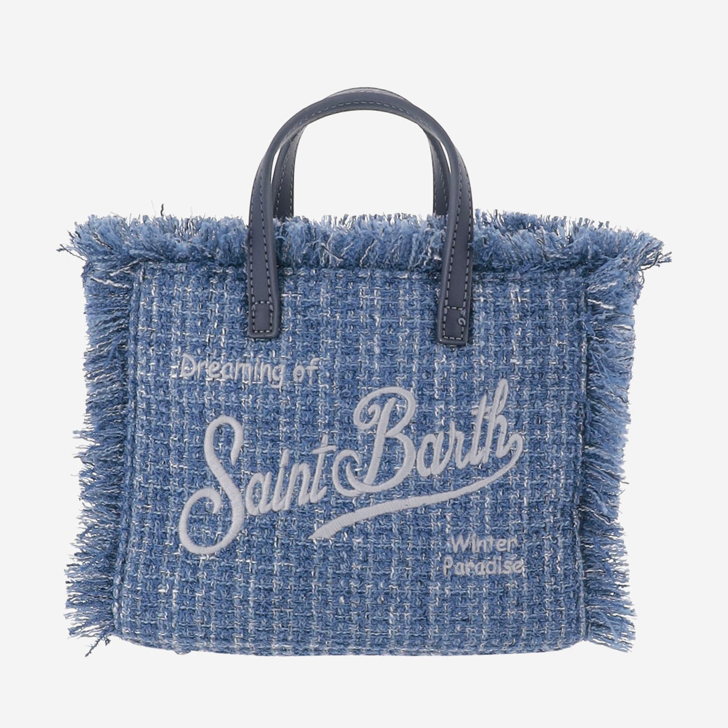 BORSA VANITY MINI CON MOTIVO TWEED VAMI032 00471M MC2 SAINT BARTH 