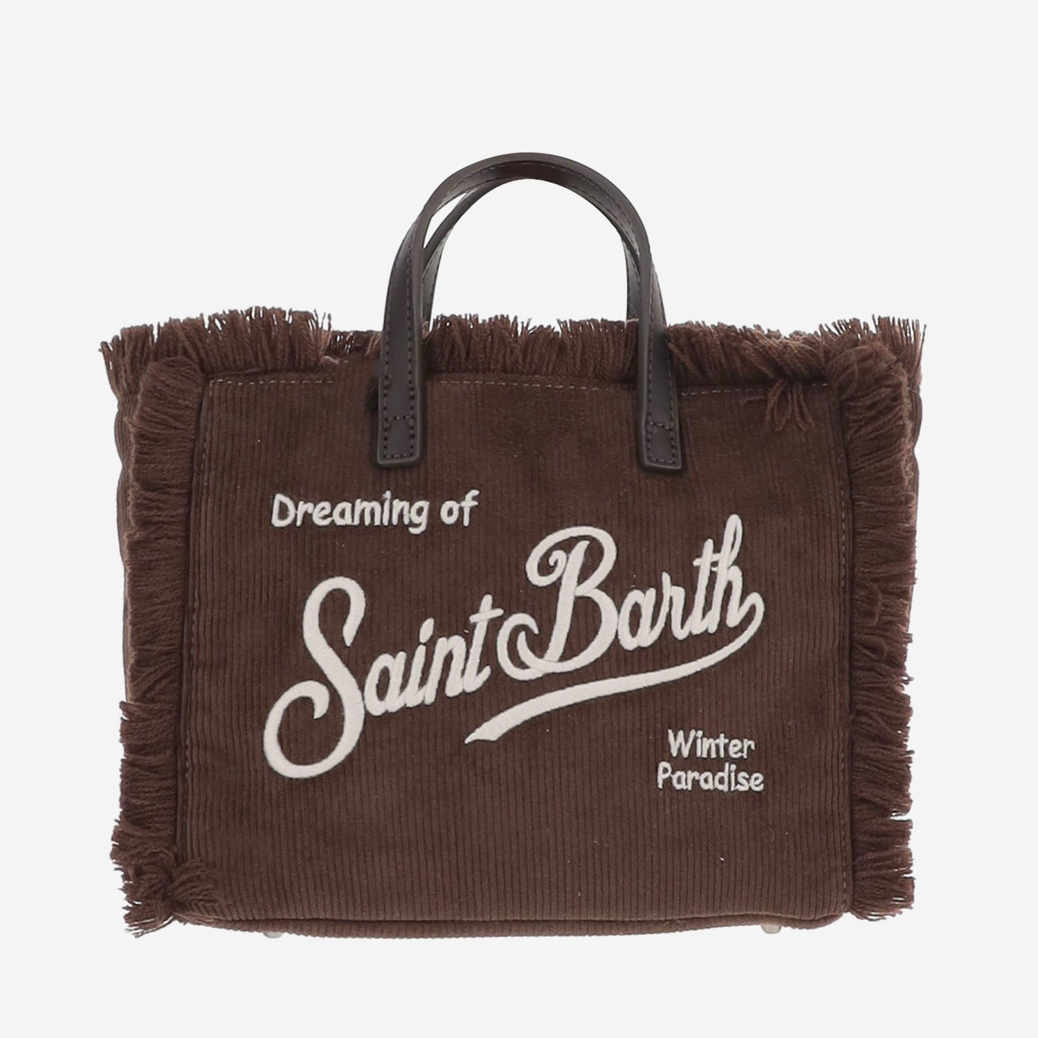BORSA VANITY IN VELLUTO DI COTONE A COSTE VAMI034 00516M MC2 SAINT BARTH 