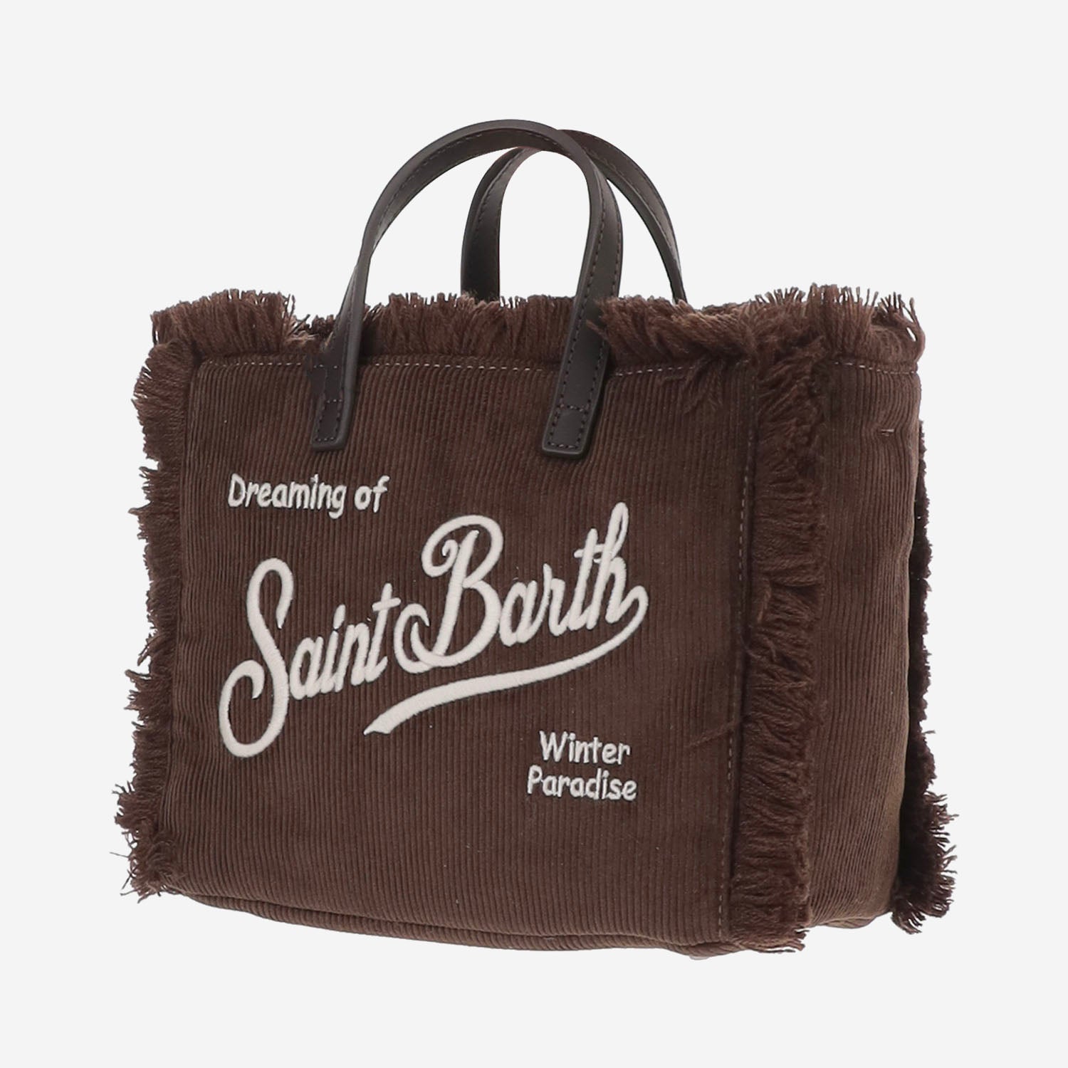 BORSA VANITY IN VELLUTO DI COTONE A COSTE VAMI034 00516M MC2 SAINT BARTH 