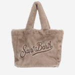 BORSA IN PELLICCIA ECOLOGICA CON LOGO VANI033 00219M MC2 SAINT BARTH 