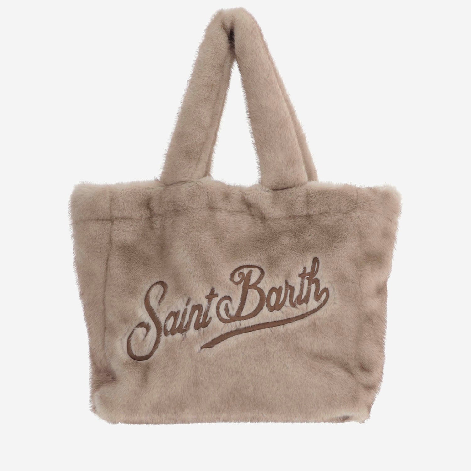 BORSA IN PELLICCIA ECOLOGICA CON LOGO VANI033 00219M MC2 SAINT BARTH 