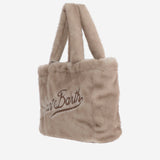 BORSA IN PELLICCIA ECOLOGICA CON LOGO VANI033 00219M MC2 SAINT BARTH 