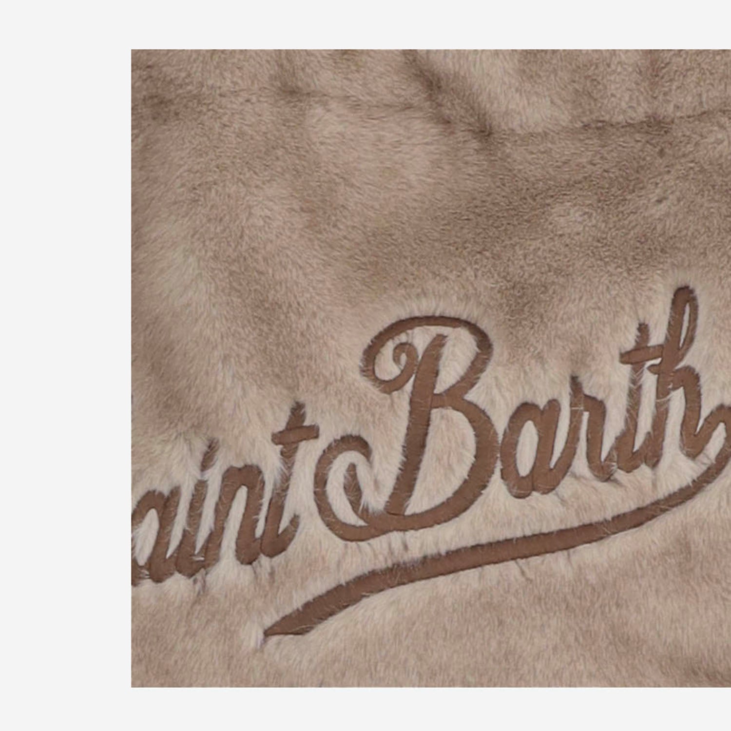 BORSA IN PELLICCIA ECOLOGICA CON LOGO VANI033 00219M MC2 SAINT BARTH 